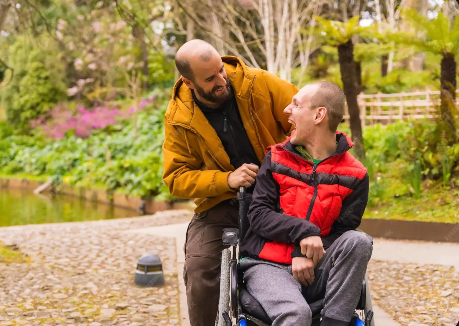 Support professional with client